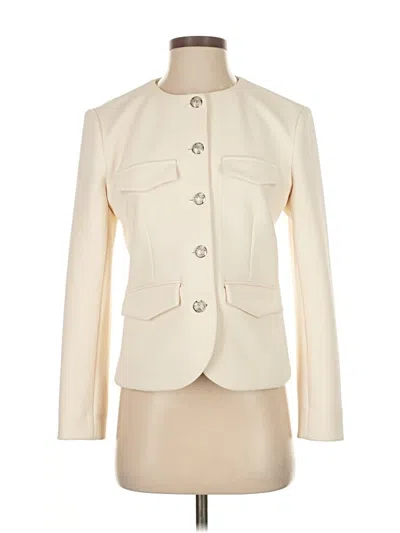 Pre-owned Veronica Beard Blazer Jacket In White