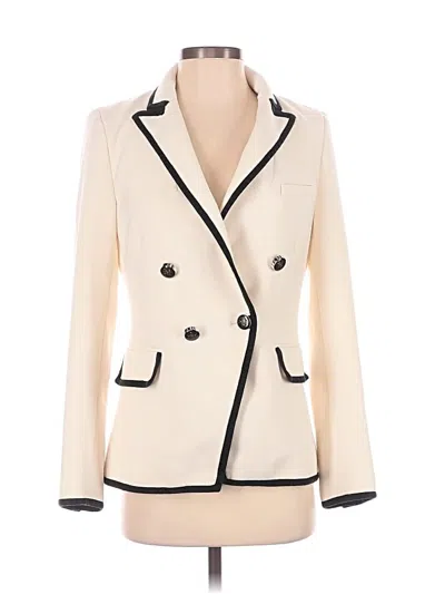 Pre-owned Veronica Beard Blazer Jacket In White