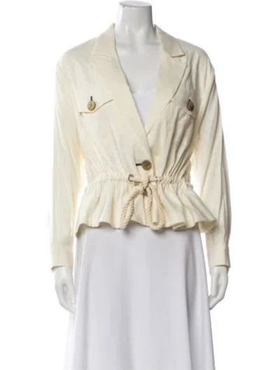 Pre-owned Veronica Beard Blazer In Neutral