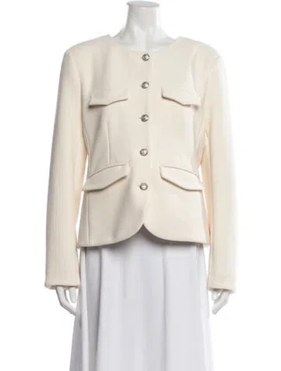 Pre-owned Veronica Beard Blazer In Neutral
