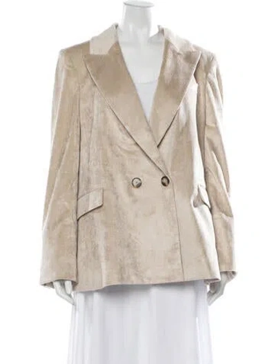 Pre-owned Veronica Beard Blazer In Neutrals