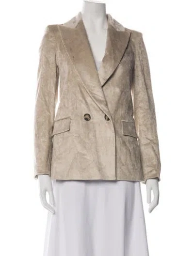 Pre-owned Veronica Beard Blazer In Neutrals