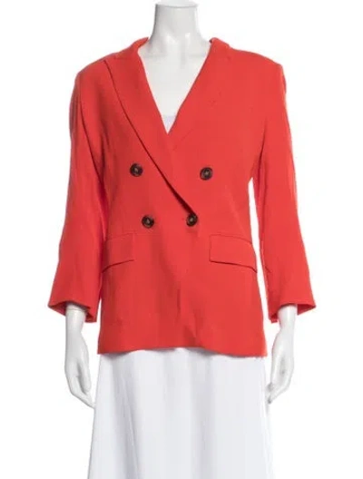 Pre-owned Veronica Beard Blazer In Orange