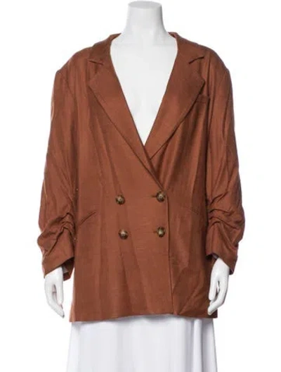 Pre-owned Veronica Beard Blazer In Orange