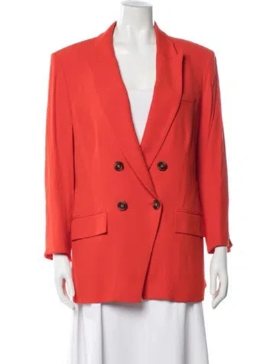 Pre-owned Veronica Beard Blazer In Orange