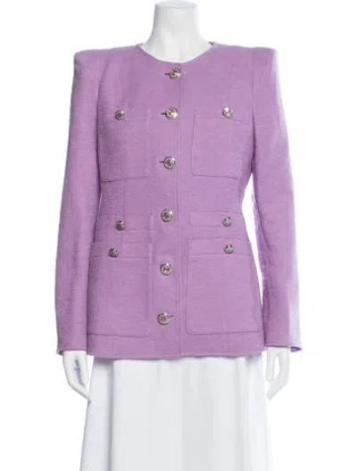 Pre-owned Veronica Beard Blazer In Purple