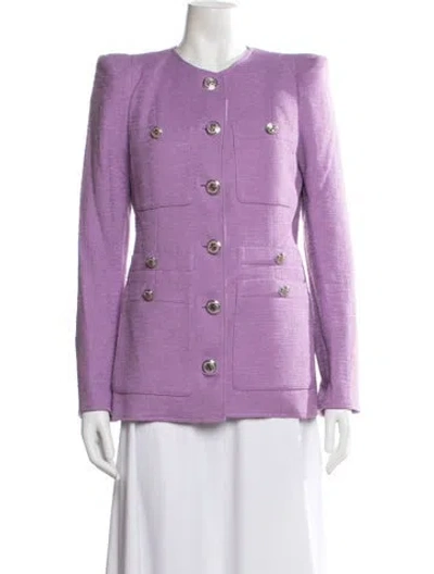 Pre-owned Veronica Beard Blazer In Purple