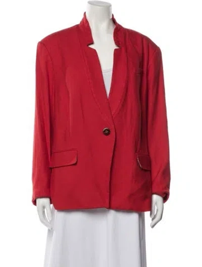 Pre-owned Veronica Beard Blazer In Red