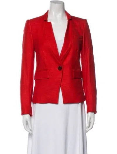 Pre-owned Veronica Beard Blazer In Red