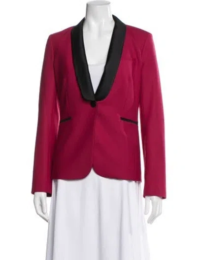 Pre-owned Veronica Beard Blazer In Red