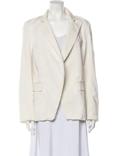 Pre-owned Veronica Beard Blazer In White