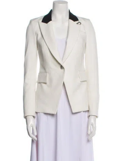 Pre-owned Veronica Beard Blazer In White