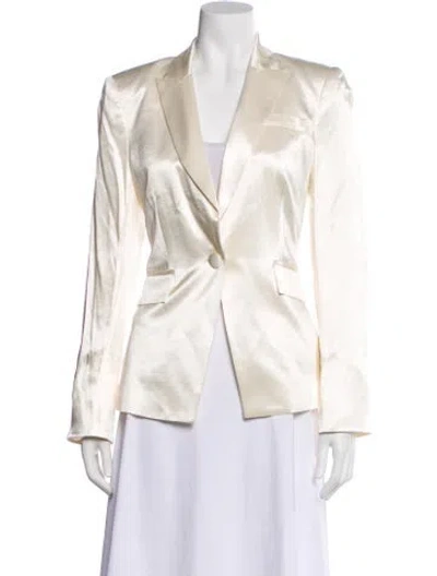 Pre-owned Veronica Beard Blazer In White