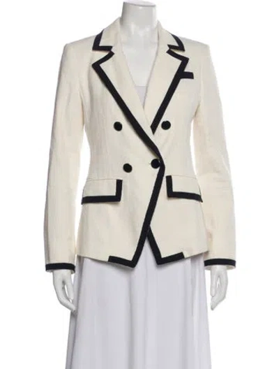 Pre-owned Veronica Beard Blazer In White