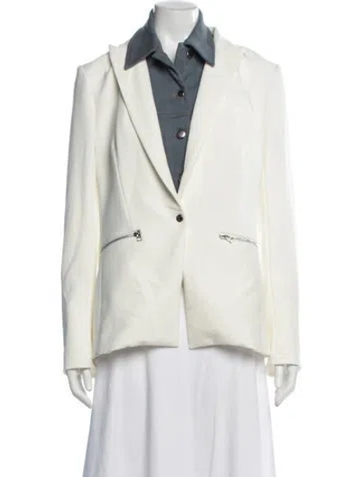 Pre-owned Veronica Beard Blazer In White