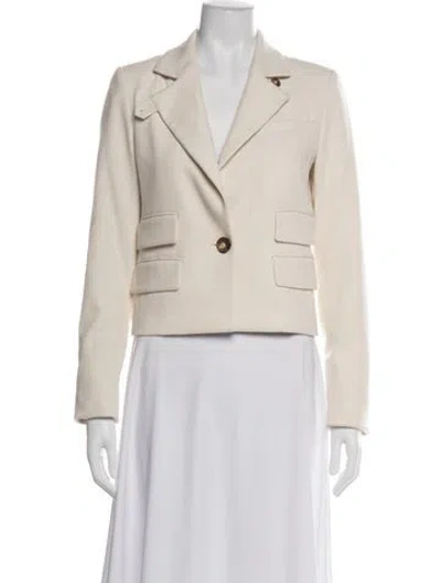 Pre-owned Veronica Beard Blazer In White