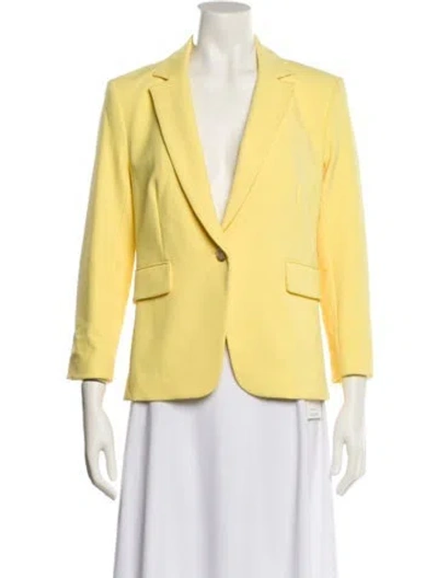 Pre-owned Veronica Beard Blazer In Yellow