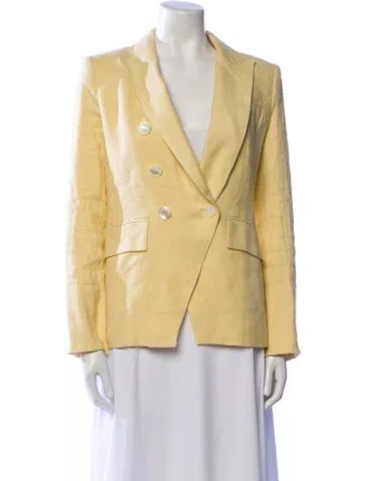 Pre-owned Veronica Beard Blazer In Yellow