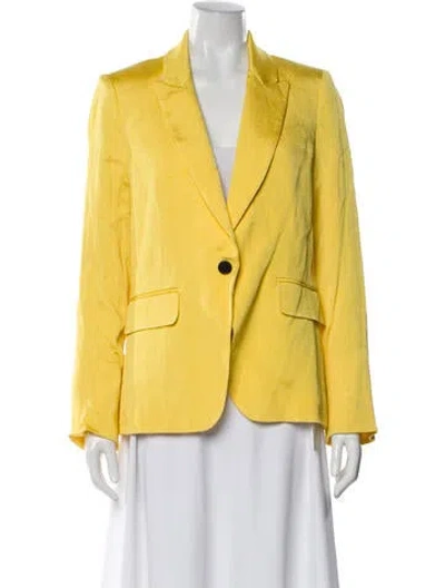 Pre-owned Veronica Beard Blazer In Yellow