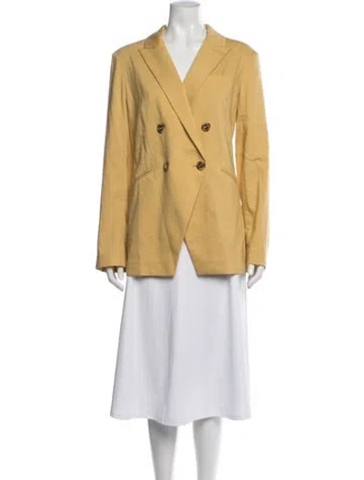 Pre-owned Veronica Beard Blazer In Yellow