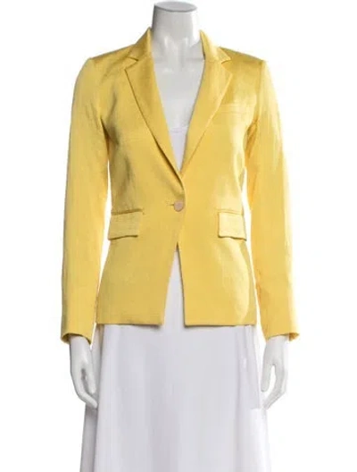 Pre-owned Veronica Beard Blazer In Yellow