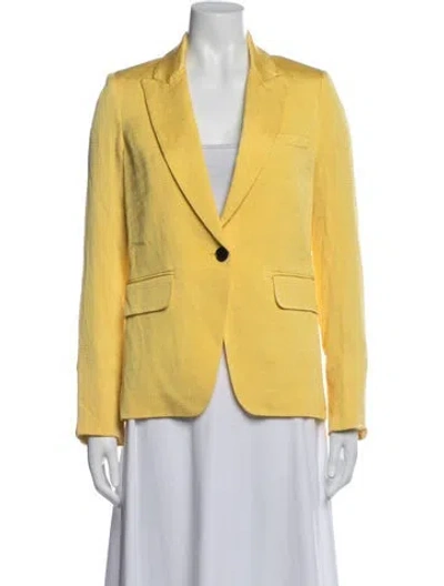 Pre-owned Veronica Beard Blazer In Yellow