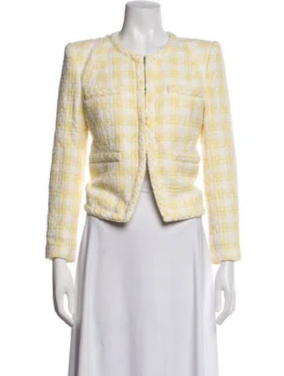 Pre-owned Veronica Beard Blazer In Yellow