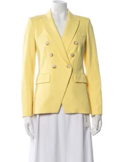 Pre-owned Veronica Beard Blazer In Yellow