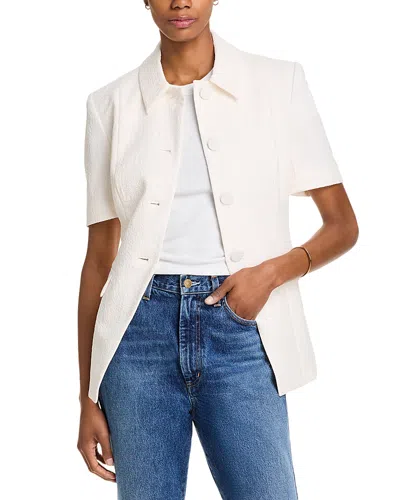 Veronica Beard Bodie Dickey Jacquard Jacket In Dove