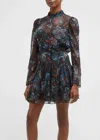 Veronica Beard Bolade Dress In Black Multi In Multi