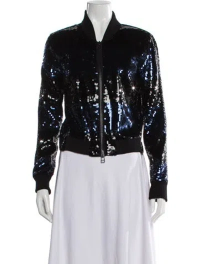 Pre-owned Veronica Beard Bomber Jacket In Black