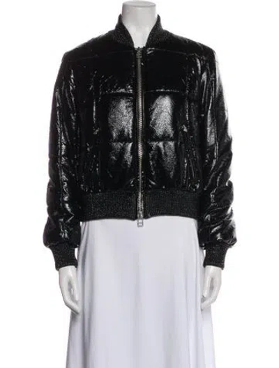 Pre-owned Veronica Beard Bomber Jacket In Black