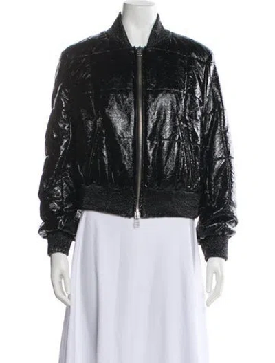 Pre-owned Veronica Beard Bomber Jacket In Black