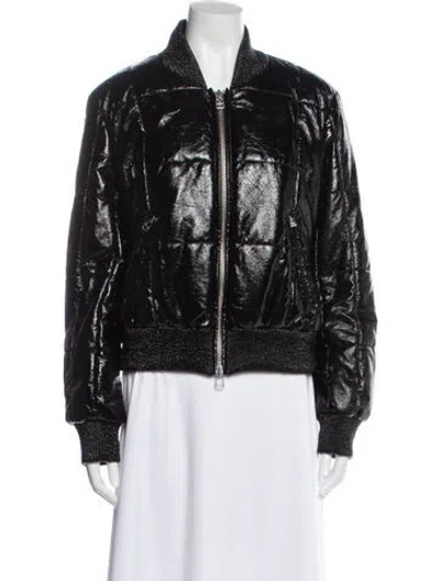 Pre-owned Veronica Beard Bomber Jacket In Black