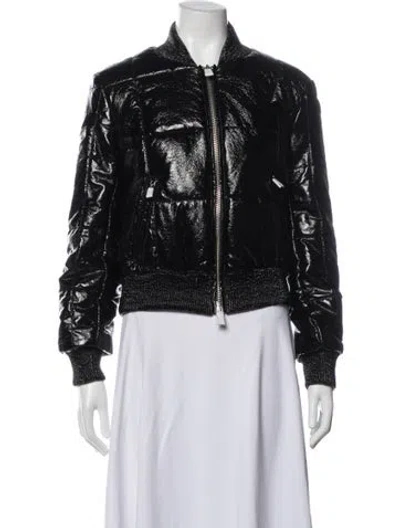 Pre-owned Veronica Beard Bomber Jacket In Black