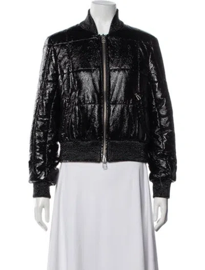 Pre-owned Veronica Beard Bomber Jacket In Black