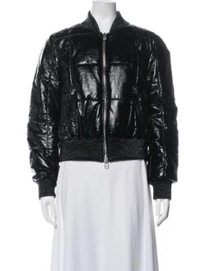 Pre-owned Veronica Beard Bomber Jacket In Black