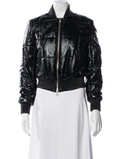 Pre-owned Veronica Beard Bomber Jacket In Black