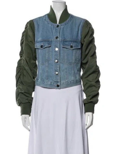 Pre-owned Veronica Beard Bomber Jacket In Blue