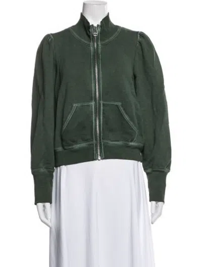 Pre-owned Veronica Beard Bomber Jacket In Green