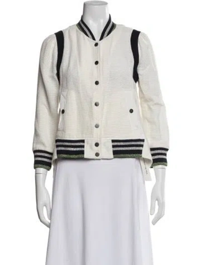 Pre-owned Veronica Beard Bomber Jacket In Neutral