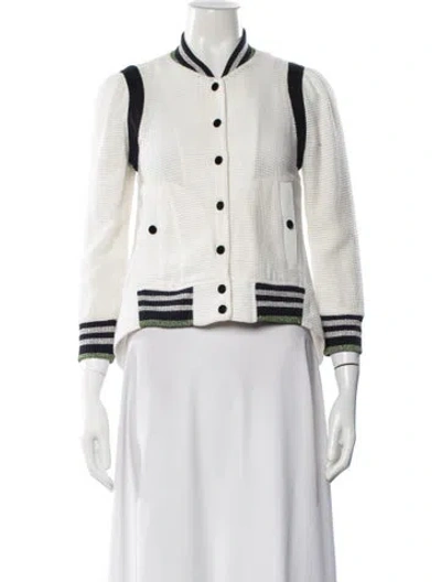 Pre-owned Veronica Beard Bomber Jacket In Neutral
