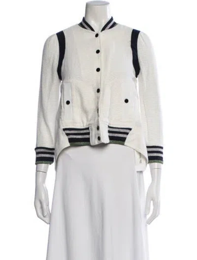 Pre-owned Veronica Beard Bomber Jacket In Neutrals