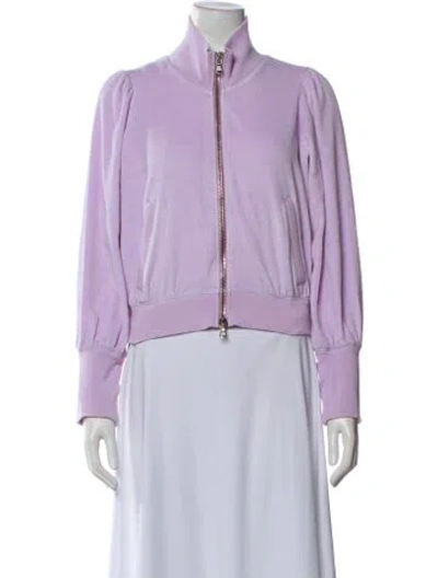 Pre-owned Veronica Beard Bomber Jacket In Purple