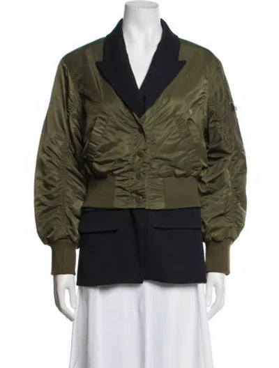 Pre-owned Veronica Beard Bomber Jacket W/ Tags In Green