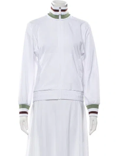 Pre-owned Veronica Beard Bomber Jacket In White