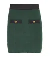 Veronica Beard Rivka Mini Skirt In Green