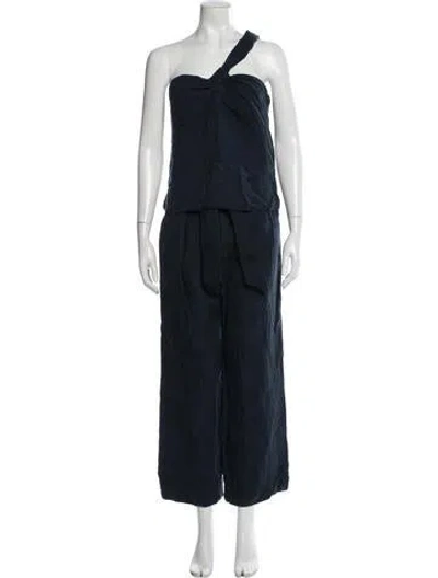 Pre-owned Veronica Beard Bow Accents Pant Set In Blue