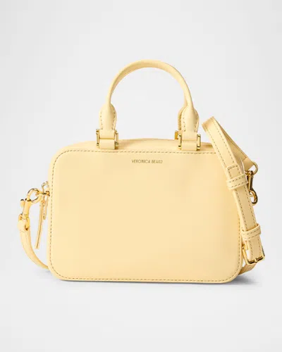 Veronica Beard Boxy Leather Top-handle Bag