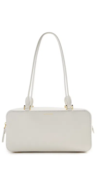 Veronica Beard Boxy Shoulder Bag Off White